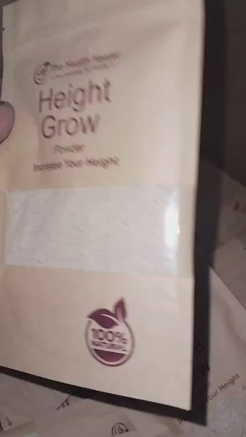 The Health Healer Height Grow Powder – 100% Natural Height Increase Supplement for Daily Growth & Wellness – 70g